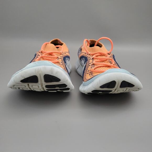 Nike Womens Free 5.0 Flyknit 615806-614 Orange Running Shoes Sneakers Size 6.5 - Picture 10 of 16